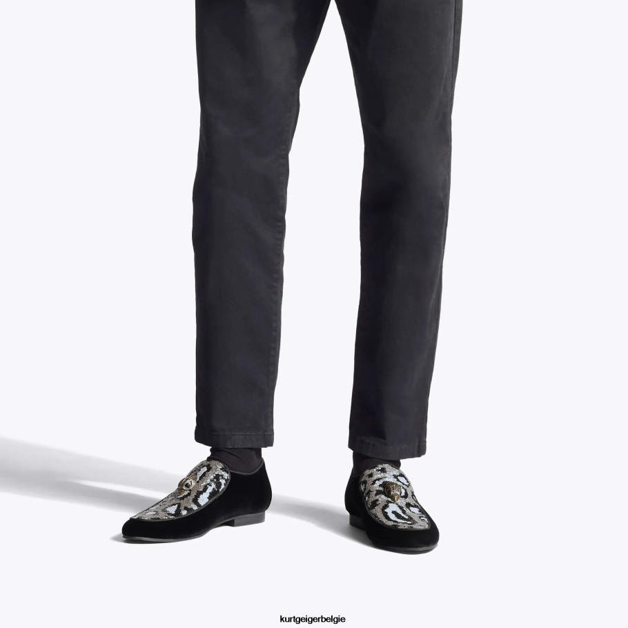 Kurt Geiger Londen Hugh Eagle pailletten Heren | schoenen zwart anders D0N0ZV634