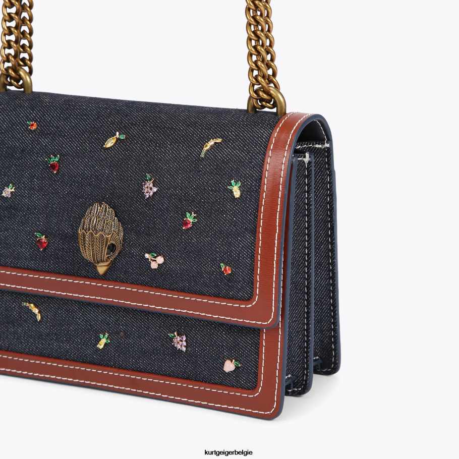 Kurt Geiger Londen Shoreditch crossbody vrouwen | Tassen blauw anders D0N0ZV121