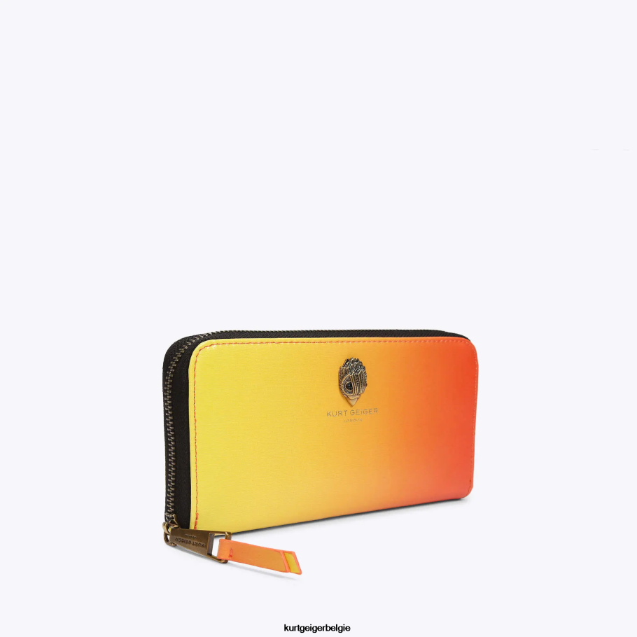 Kurt Geiger Londense ritssluiting rond Shoreditch vrouwen | Tassen geel D0N0ZV540