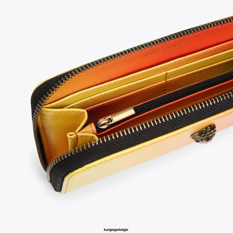 Kurt Geiger Londense ritssluiting rond Shoreditch vrouwen | Tassen geel D0N0ZV540