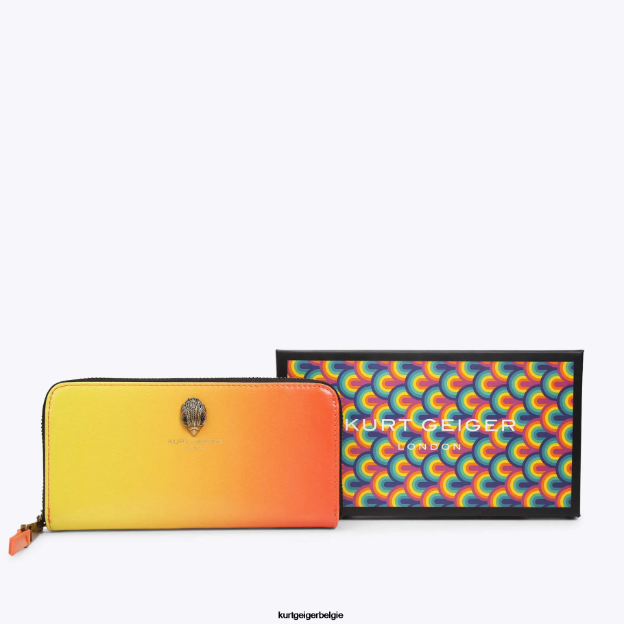 Kurt Geiger Londense ritssluiting rond Shoreditch vrouwen | Tassen geel D0N0ZV540